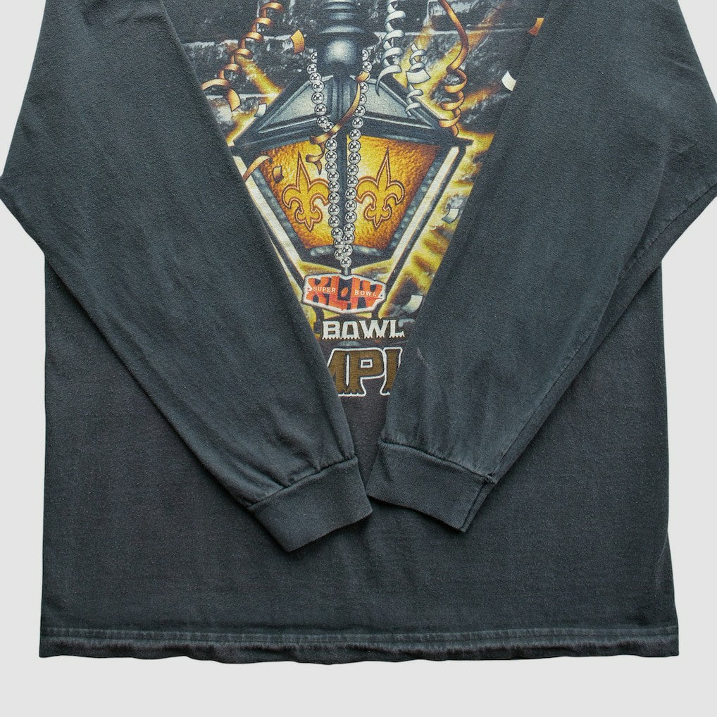 New Orleans Saints NFL 2010 T-Shirt - Black Vintage on sale