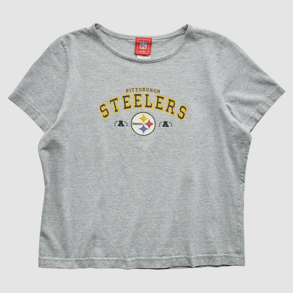 Pittsburgh Steelers NFL 2000s T-Shirt - Gray Vintage discount