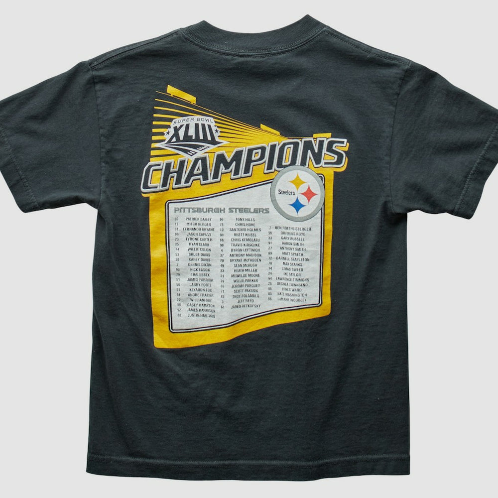 Pittsburgh Steelers Reebok 2009 T-Shirt - Black Vintage discount