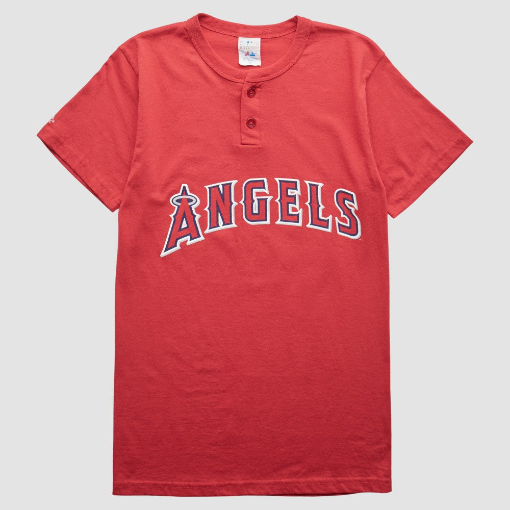 Los Angeles Angels Majestic 90s T-Shirt Red Vintage