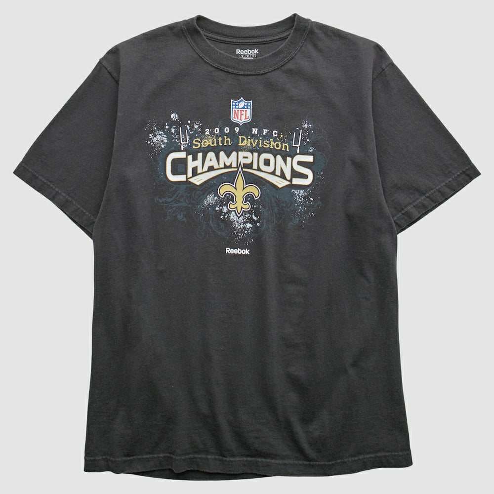 New Orleans Saints Reebok 2009 T-Shirt - Black Vintage for sale