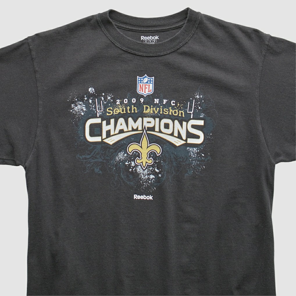 New Orleans Saints Reebok 2009 T-Shirt - Black Vintage for sale