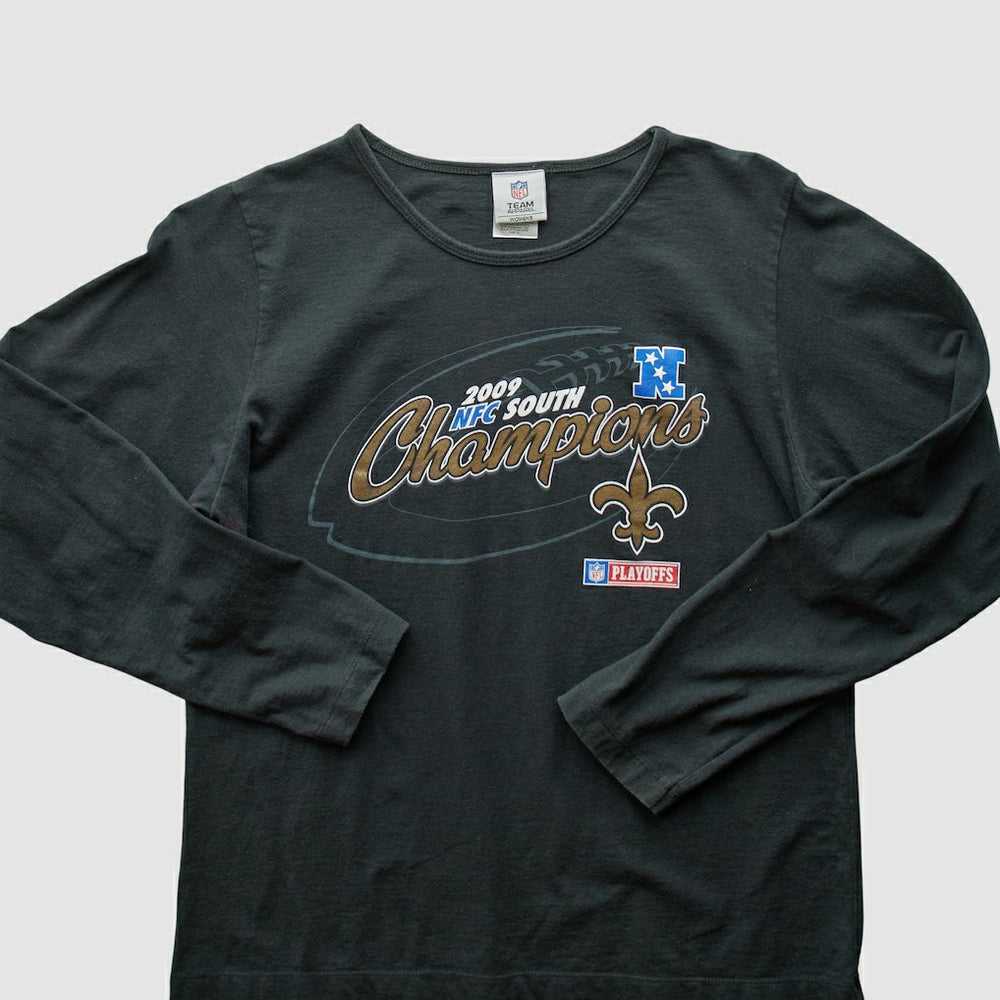 New Orleans Saints NFL 2009 T-Shirt - Black Vintage sale
