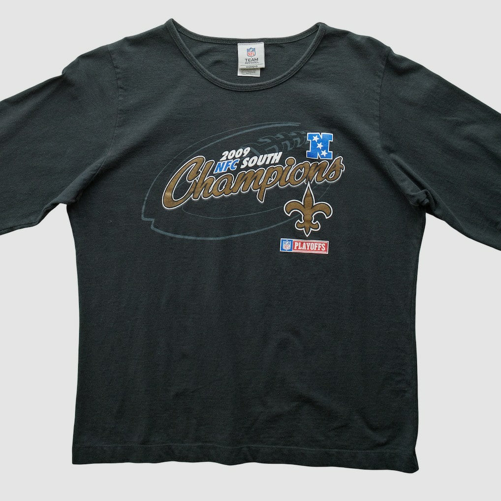 New Orleans Saints NFL 2009 T-Shirt - Black Vintage sale