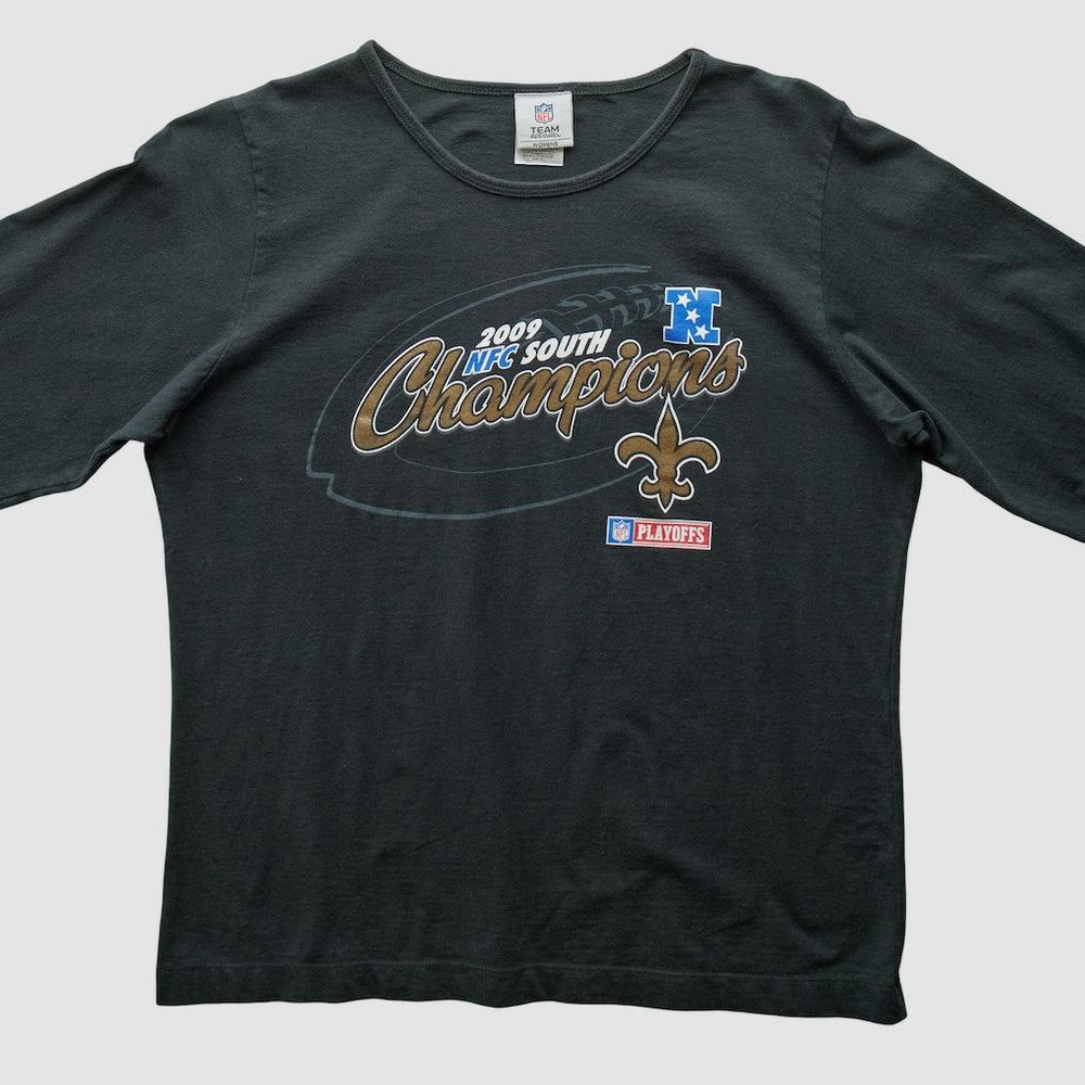 New Orleans Saints NFL 2009 T-Shirt - Black Vintage sale