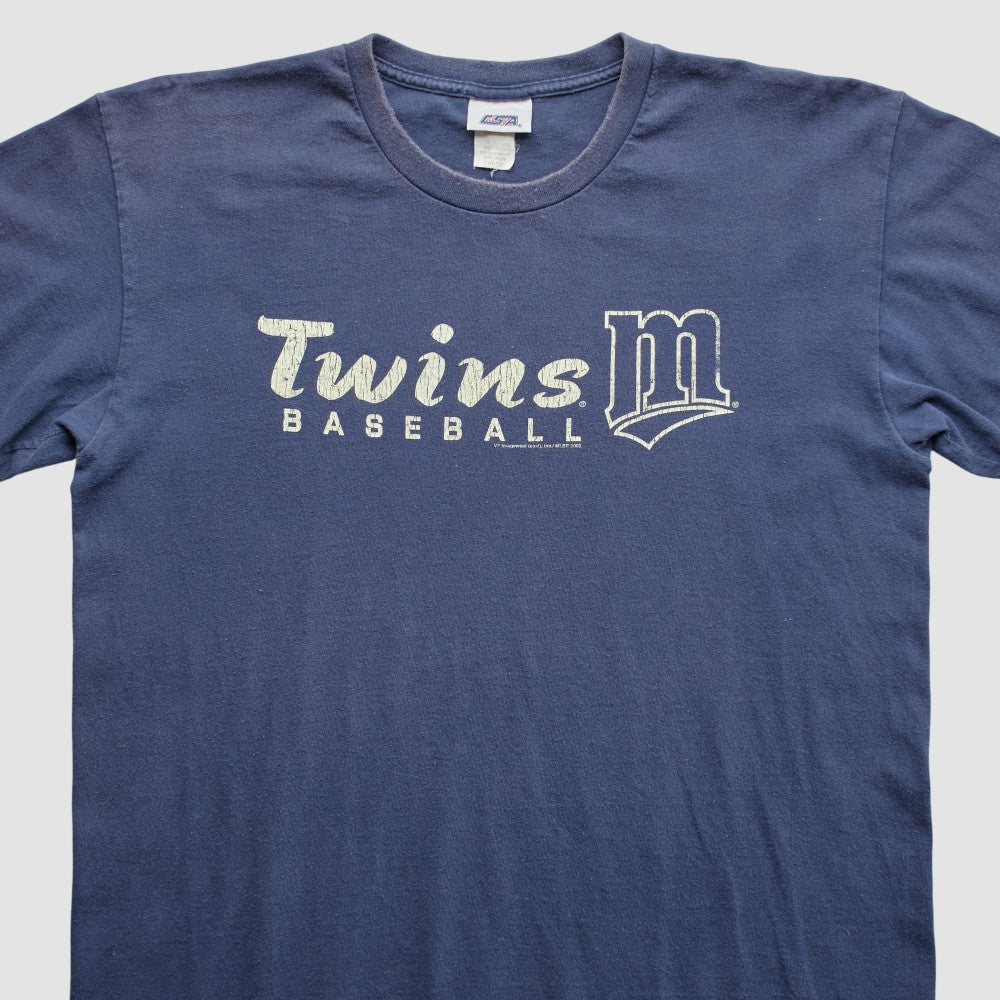 Minnesota Twins CSA 2002 T-Shirt Blue Vintage