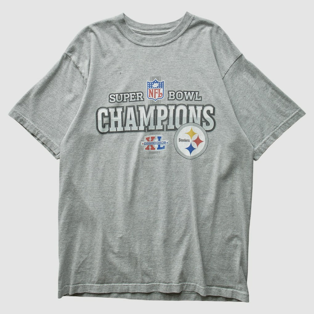 Pittsburgh Steelers 2005 T-Shirt - Gray Vintage on sale