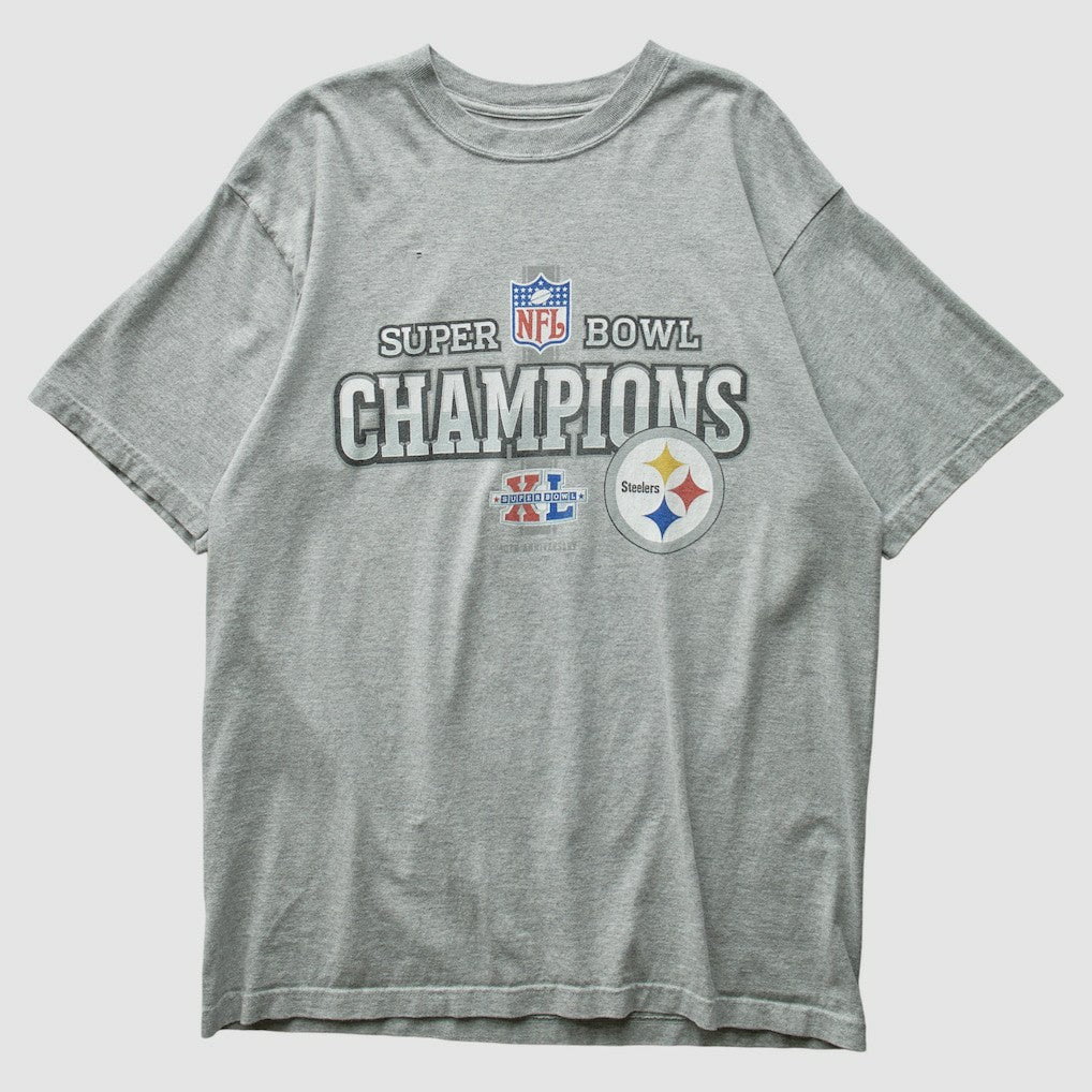 Pittsburgh Steelers 2005 T-Shirt - Gray Vintage on sale