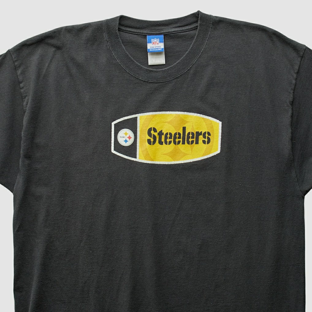 Pittsburgh Steelers Reebok 2000s T-Shirt - Black Vintage discount
