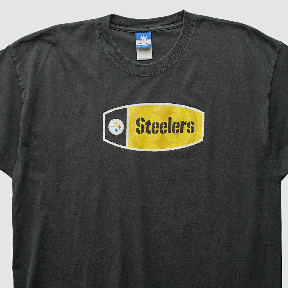 Pittsburgh Steelers Reebok 2000s T-Shirt - Black Vintage discount