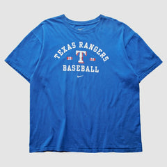 Texas Rangers 2000s T-Shirt Blue Vintage