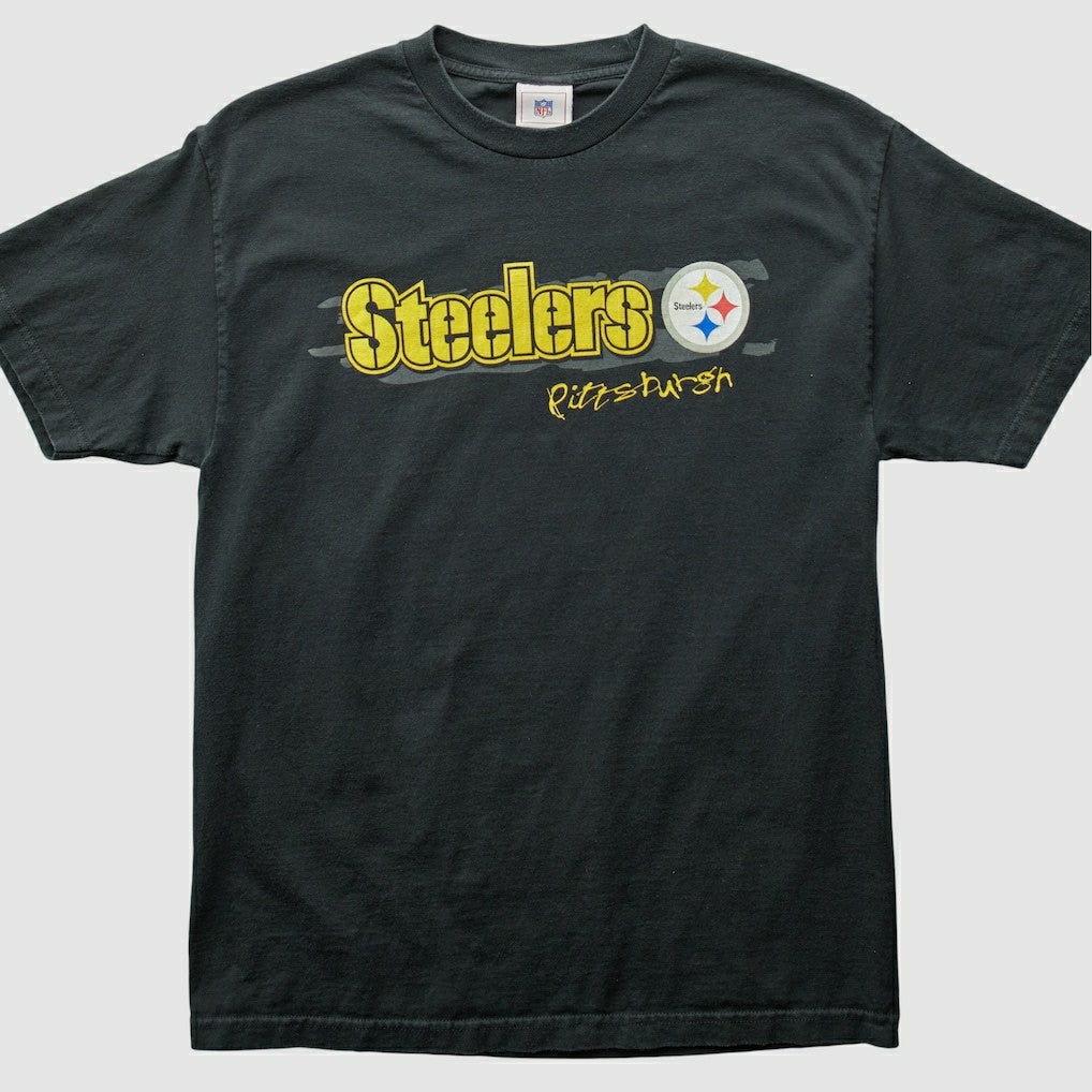 Pittsburgh Steelers NFL 2000s T-Shirt - Black Vintage sale