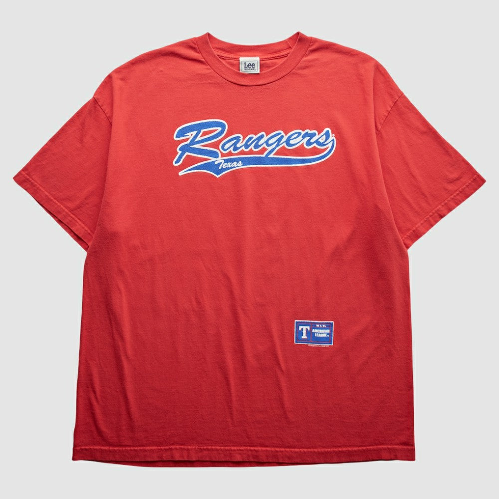 Texas Rangers Lee Apparel 2000s T-Shirt Red Vintage