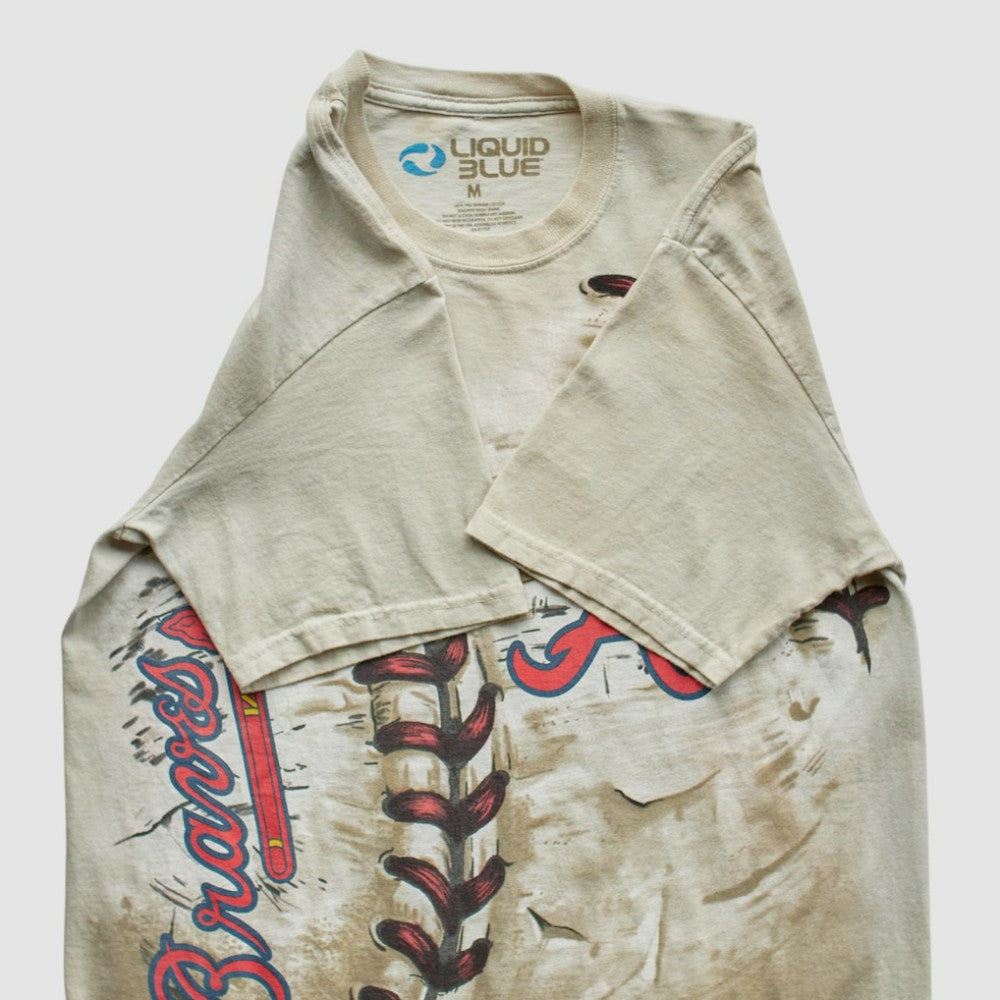 Atlanta Braves Liquid Blue 2014 T-Shirt Beige Vintage