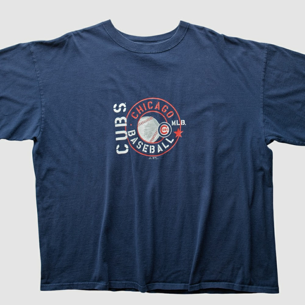 Chicago Cubs Majestic 2004 T-Shirt Navy Vintage