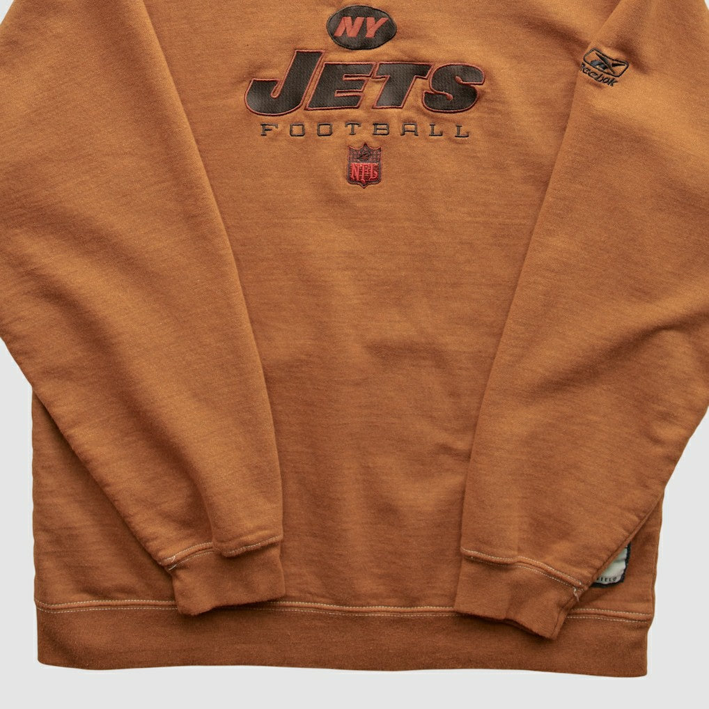 New York Jets Reebok 2000s Pullover Sweatshirt - Brown Vintage outlet