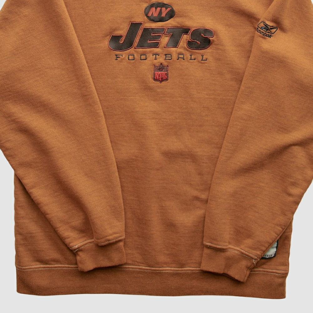 New York Jets Reebok 2000s Pullover Sweatshirt - Brown Vintage outlet