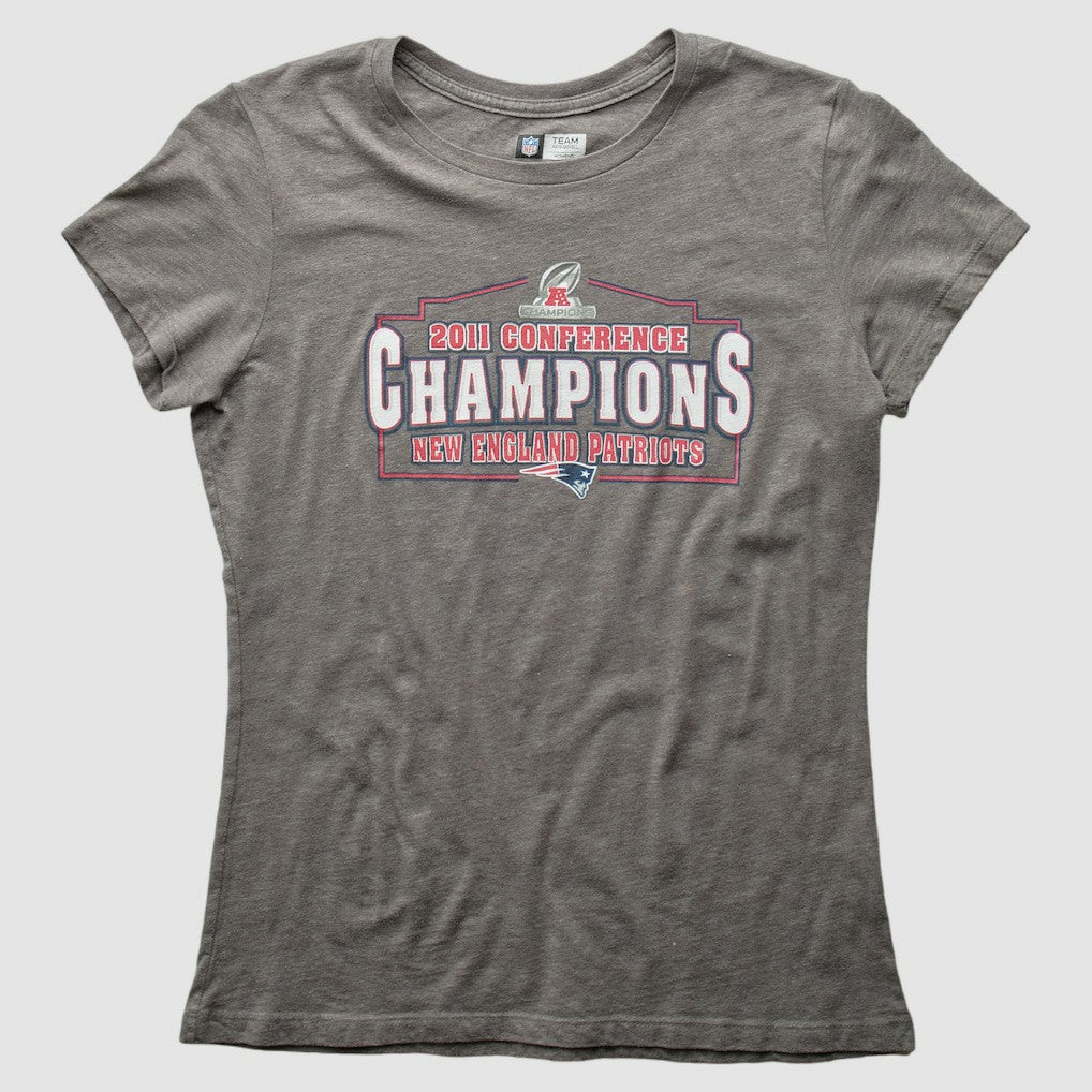 New England Patriots 2011 T-Shirt - Gray Vintage cheap