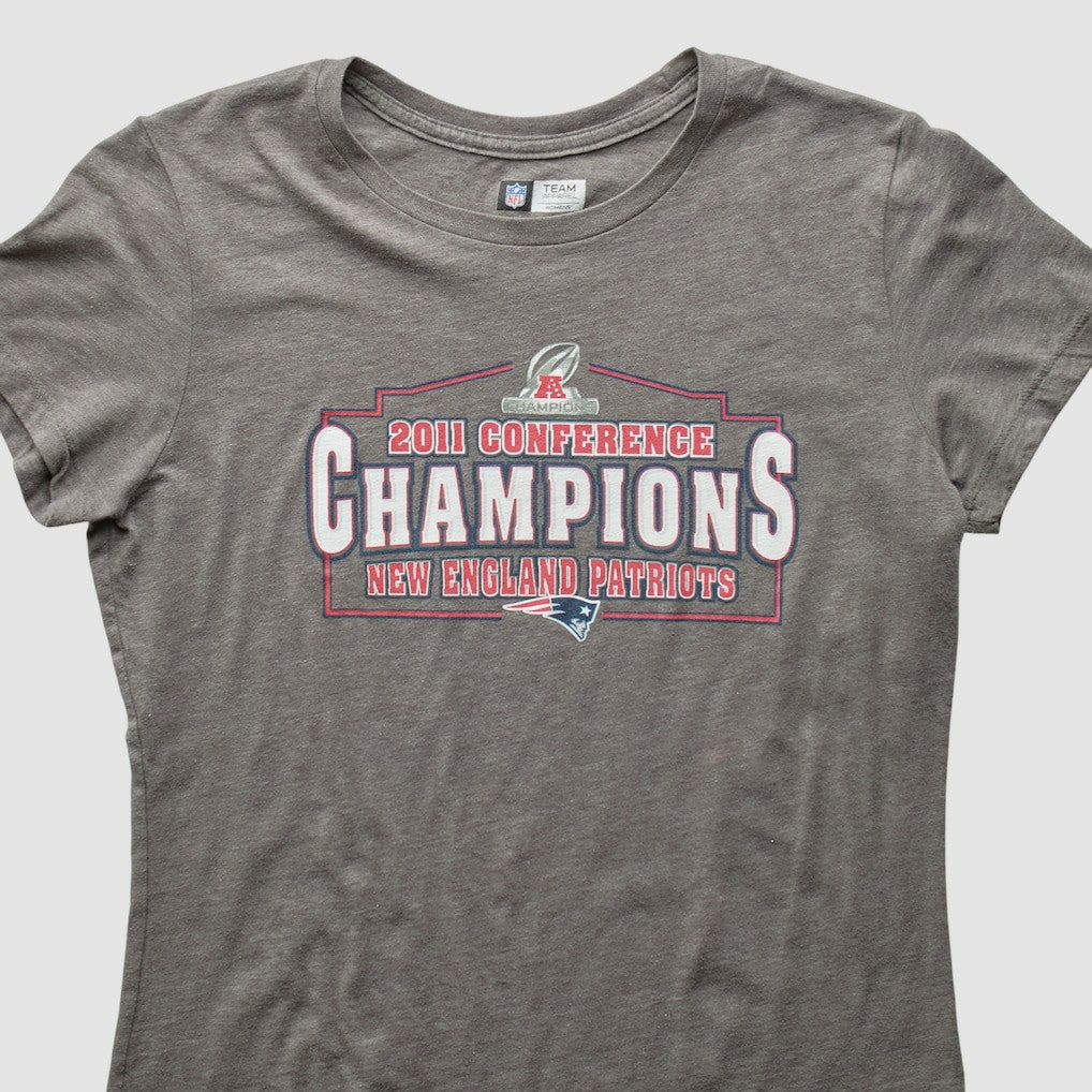 New England Patriots 2011 T-Shirt - Gray Vintage cheap