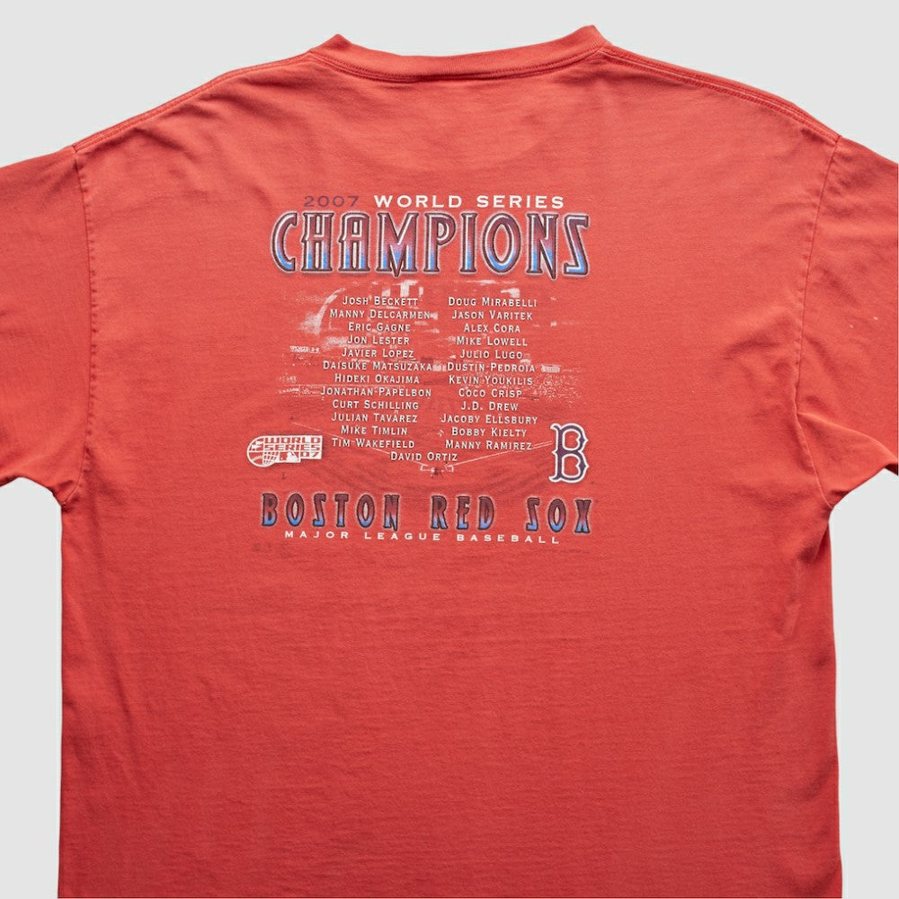 Boston Red Sox 2007 T-Shirt Red Vintage