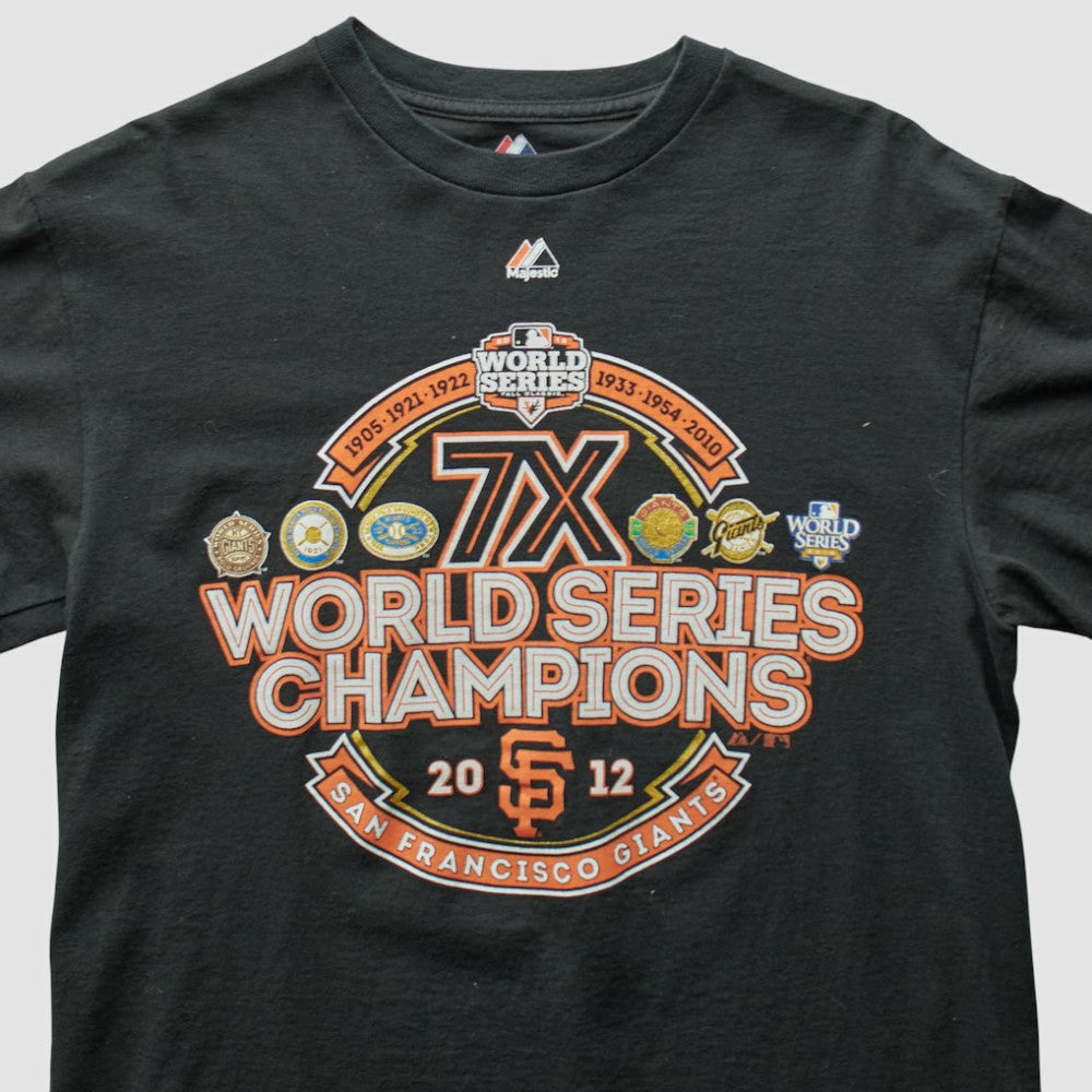 San Francisco Giants Majestic 2012 T-Shirt Black Vintage