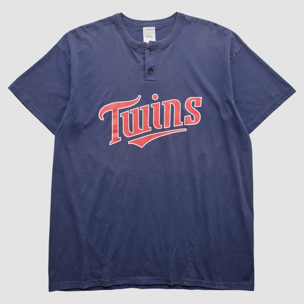 Minnesota Twins Majestic 2000s T-Shirt Navy Vintage