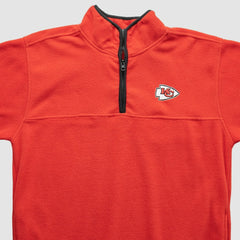 Kansas City Chiefs NFL 2000s 1/4 Zip Sweatshirt - Red Vintage on sale