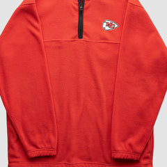 Kansas City Chiefs NFL 2000s 1/4 Zip Sweatshirt - Red Vintage on sale