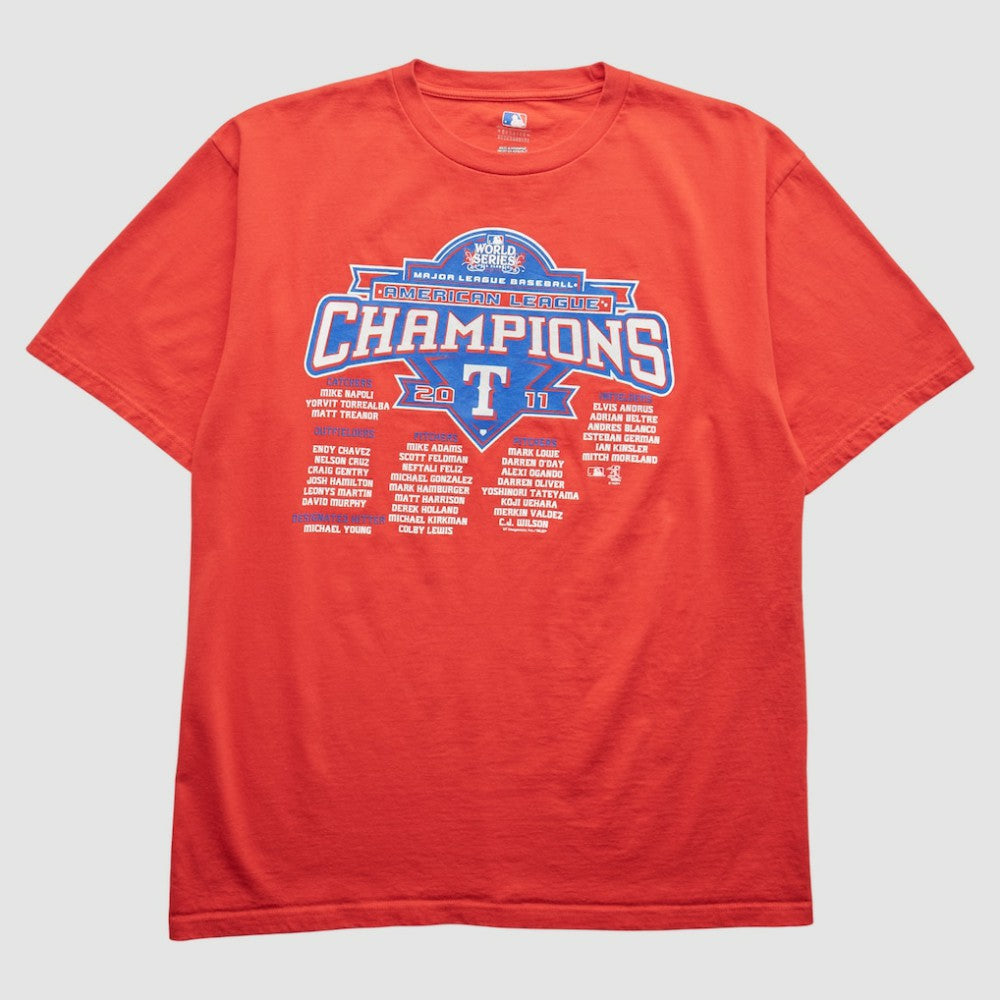 Texas Rangers 2011 T-Shirt Red Vintage