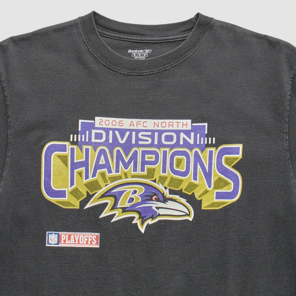 Baltimore Ravens Reebok 2006 T-Shirt - Black Vintage sale