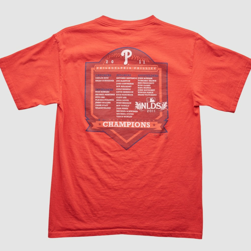 Philadelphia Phillies Majestic 2011 T-Shirt Red Vintage
