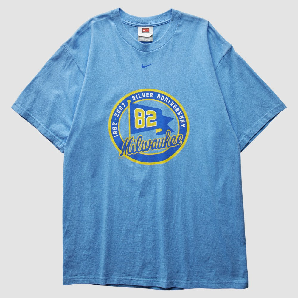 Milwaukee Brewers 2007 T-Shirt Light Blue Vintage