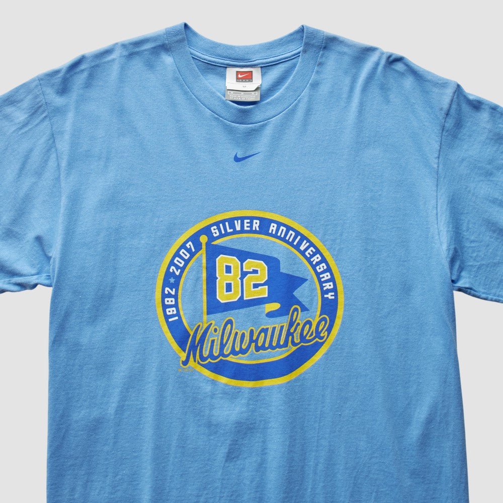 Milwaukee Brewers 2007 T-Shirt Light Blue Vintage