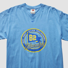 Milwaukee Brewers 2007 T-Shirt Light Blue Vintage