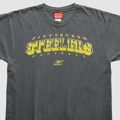 Pittsburgh Steelers Reebok 2000s T-Shirt - Gray Vintage sale