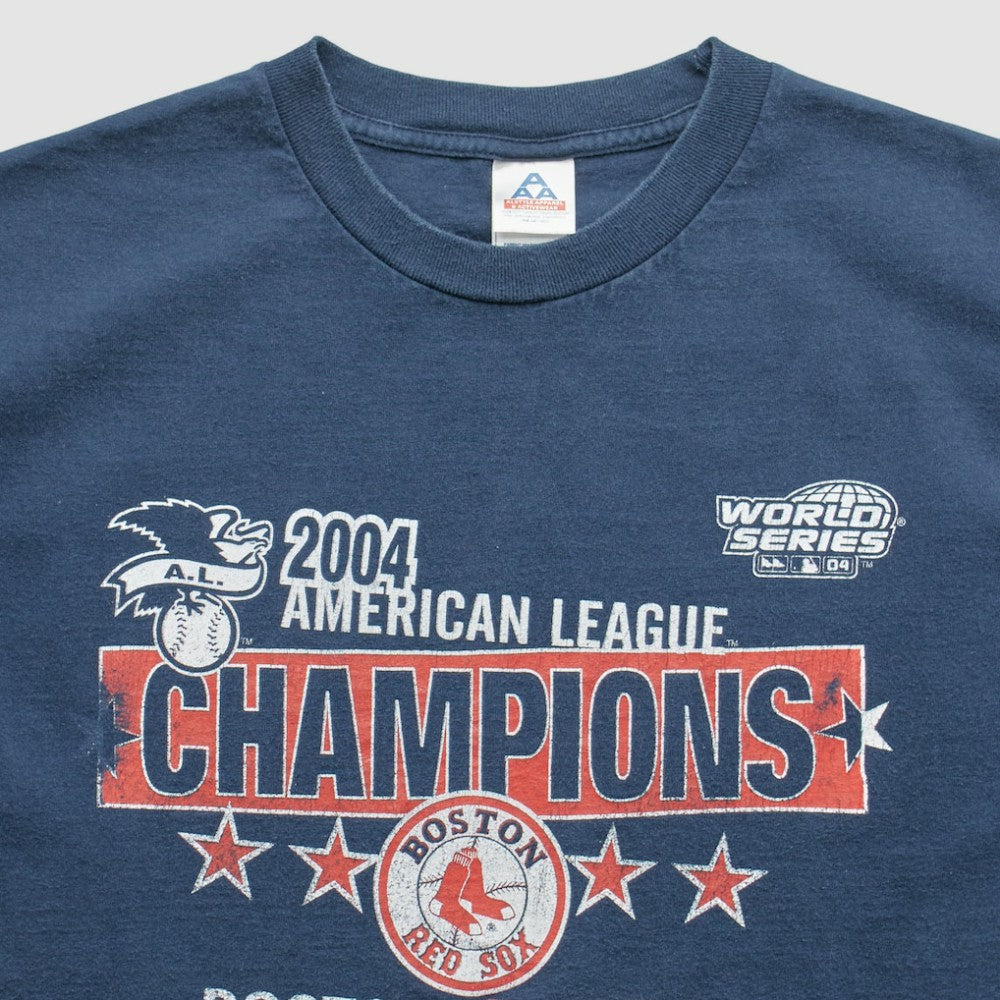 Boston Red Sox Dynasty 2004 T-Shirt Navy Vintage