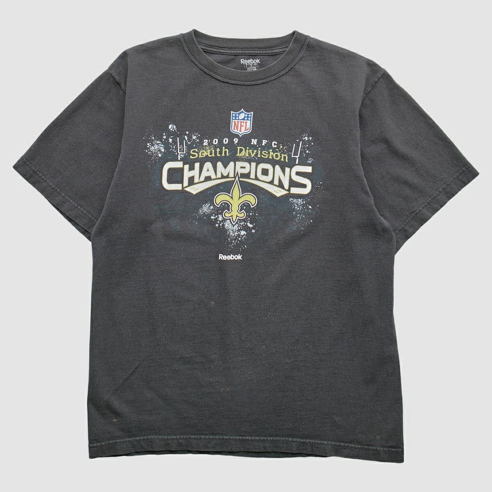 New Orleans Saints Reebok 2009 T-Shirt - Black Vintage sale