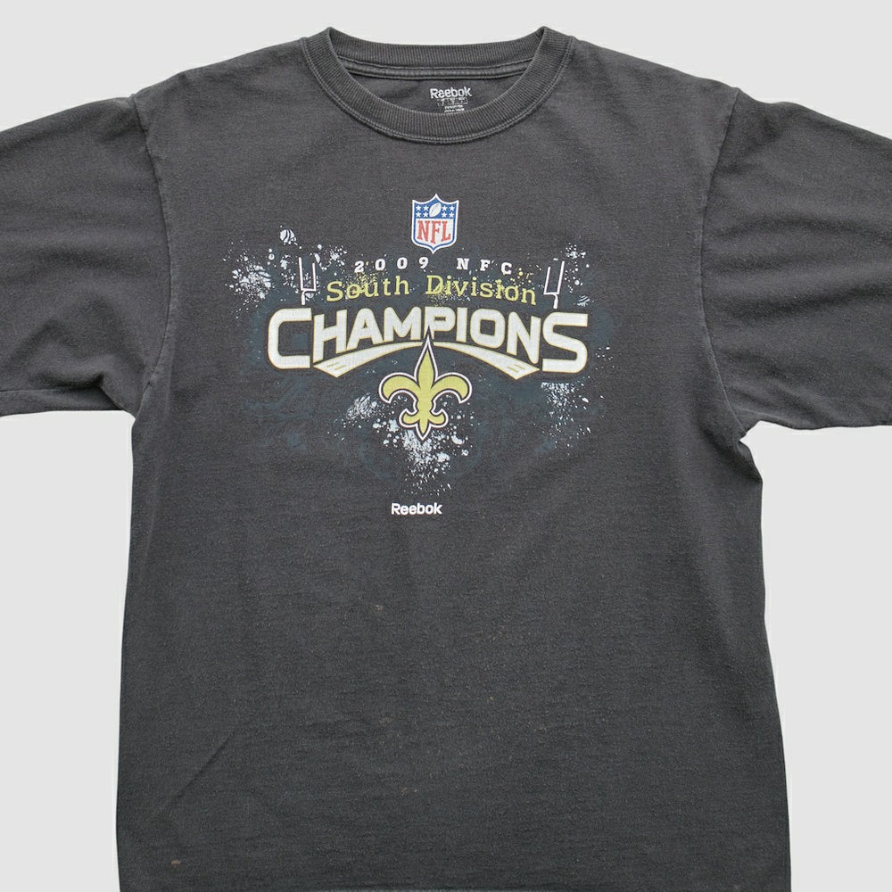 New Orleans Saints Reebok 2009 T-Shirt - Black Vintage sale