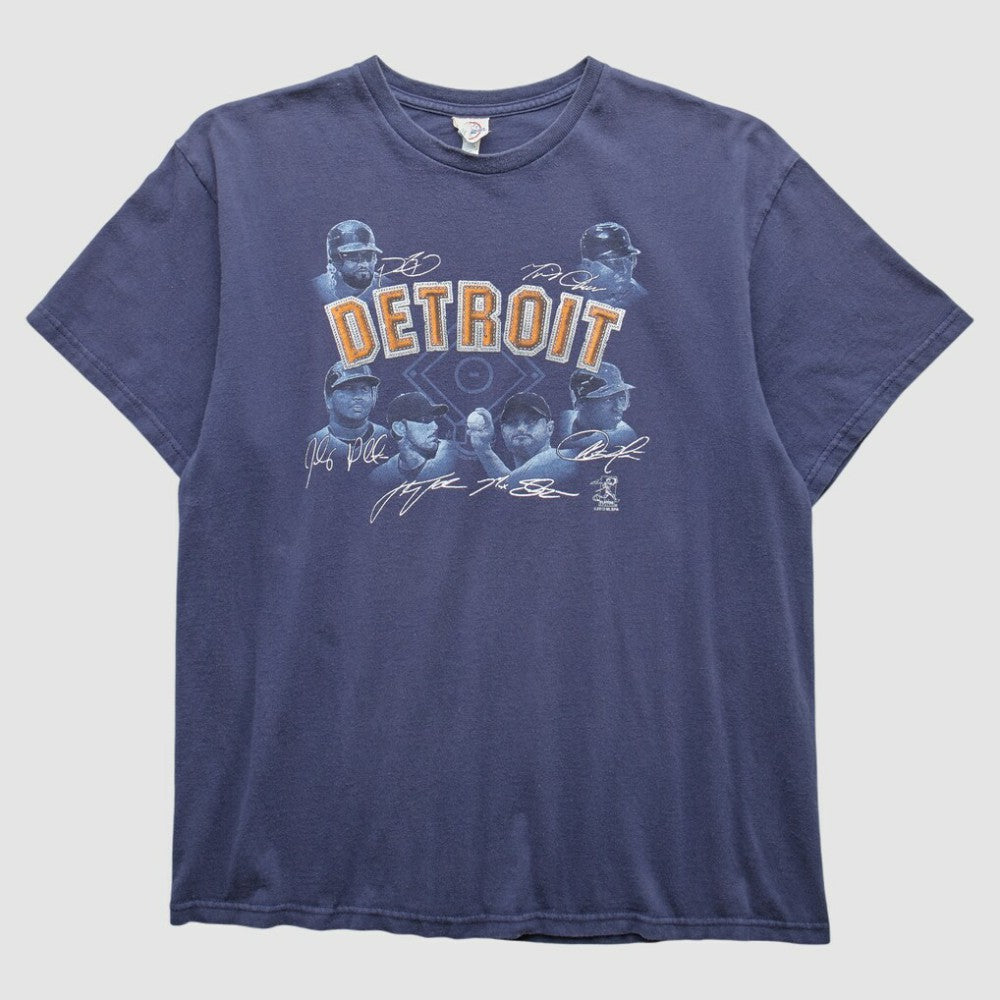 Detroit Tigers 2000s T-Shirt Navy Vintage