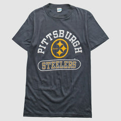 Pittsburgh Steelers Champion 80s T-Shirt - Gray Vintage on sale