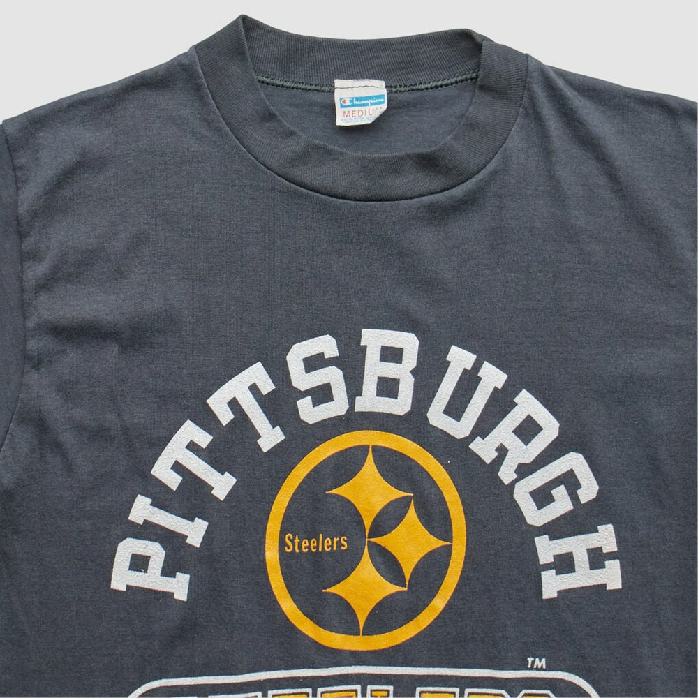 Pittsburgh Steelers Champion 80s T-Shirt - Gray Vintage on sale