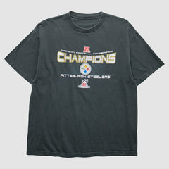 Pittsburgh Steelers 2000s T-Shirt - Black Vintage on sale