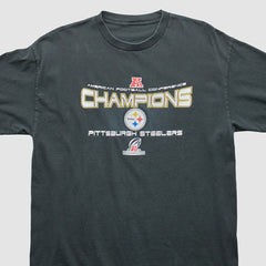 Pittsburgh Steelers 2000s T-Shirt - Black Vintage on sale