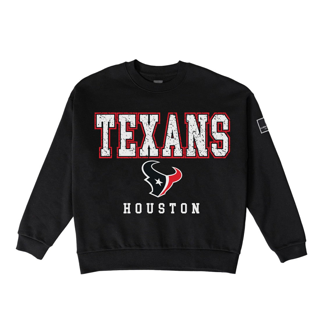 Houston Texans Gameday Couture Women's Oversized Level Up Black Label Premium Fleece Sweatshirt - Black outlet