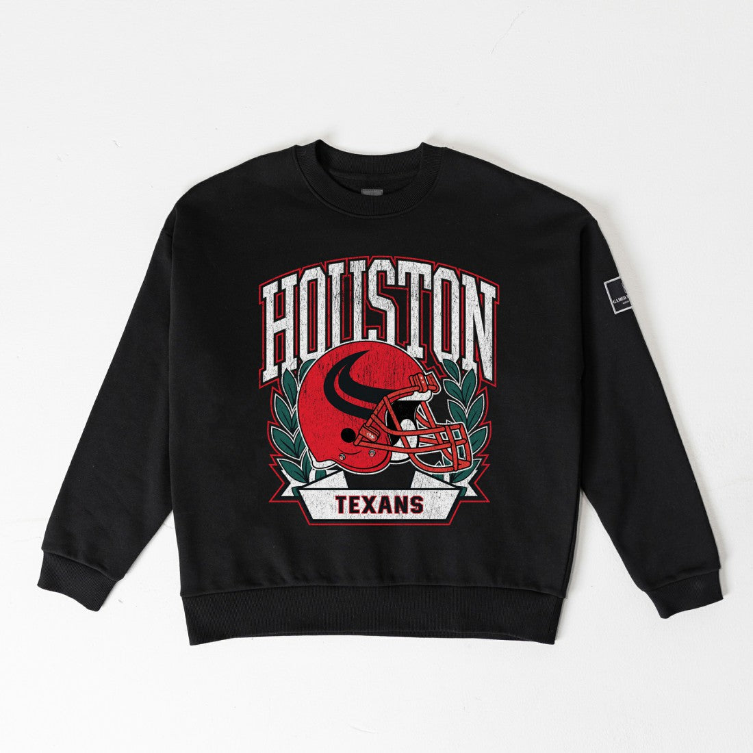 Houston Texans Gameday Couture Women's Oversized Victory Lane Black Label Premium Fleece Sweatshirt - Black outlet