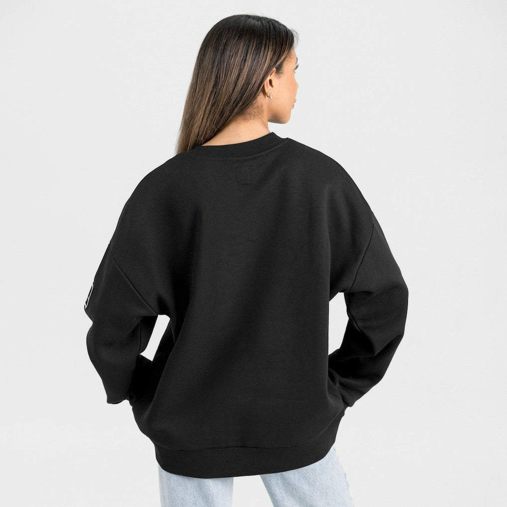 New Orleans Saints Gameday Couture Women's Oversized Victory Lane Black Label Premium Fleece Sweatshirt - Black online