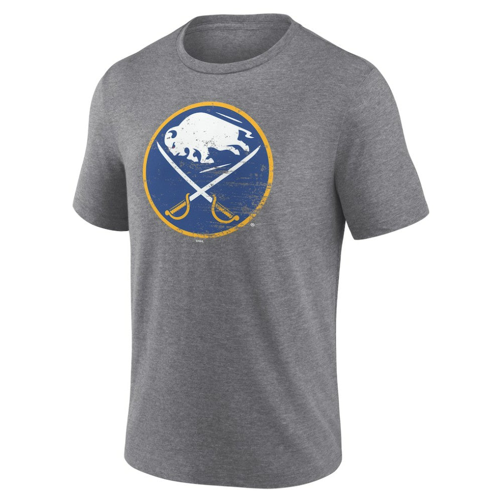 Buffalo Sabres Heritage Custom Tri-Blend T-Shirt - Gray T-shirts