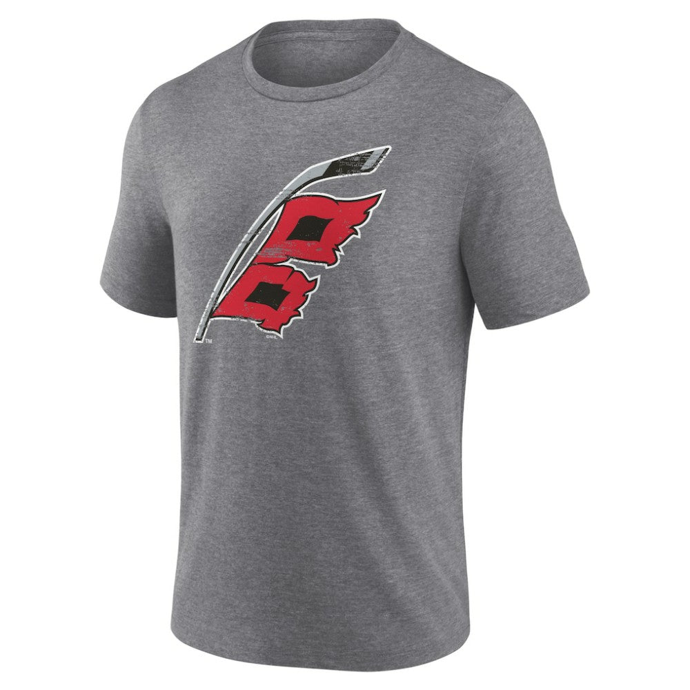 Carolina Hurricanes Heritage Custom Tri-Blend T-Shirt - Gray T-shirts