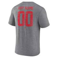 Detroit Red Wings Heritage Custom Tri-Blend T-Shirt - Gray T-shirts