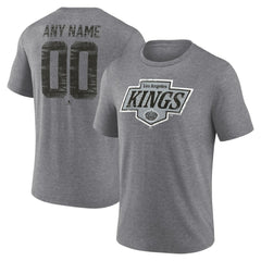 Los Angeles Kings Heritage Custom Tri-Blend T-Shirt - Gray T-shirts